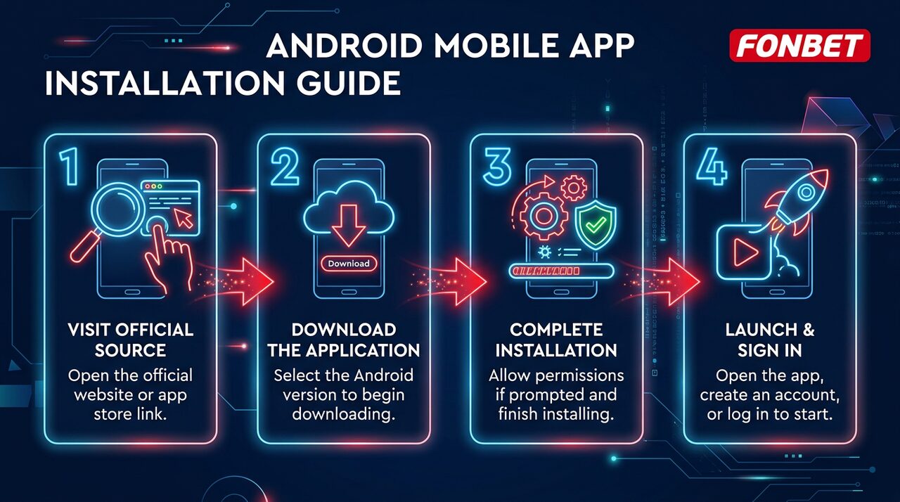 Пошаговая инструкция установки Fonbet APK на смартфон Android